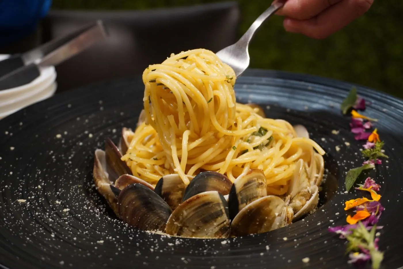 Spaghetti alle vongole, un altro scorcio